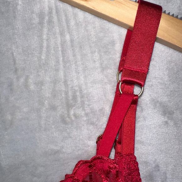 Prima Donna Bra 36F Red Vya Full Cup Strawberry Kiss Underwire Lace NWT! - Picture 5 of 10